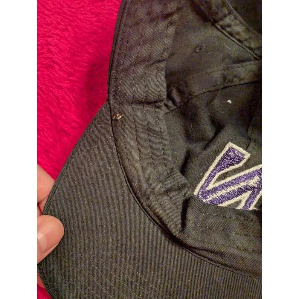 47 Brand Northwestern Wildcats Hat Cap Black Purple Cotton Adjustable OSFA - Picture 7 of 10